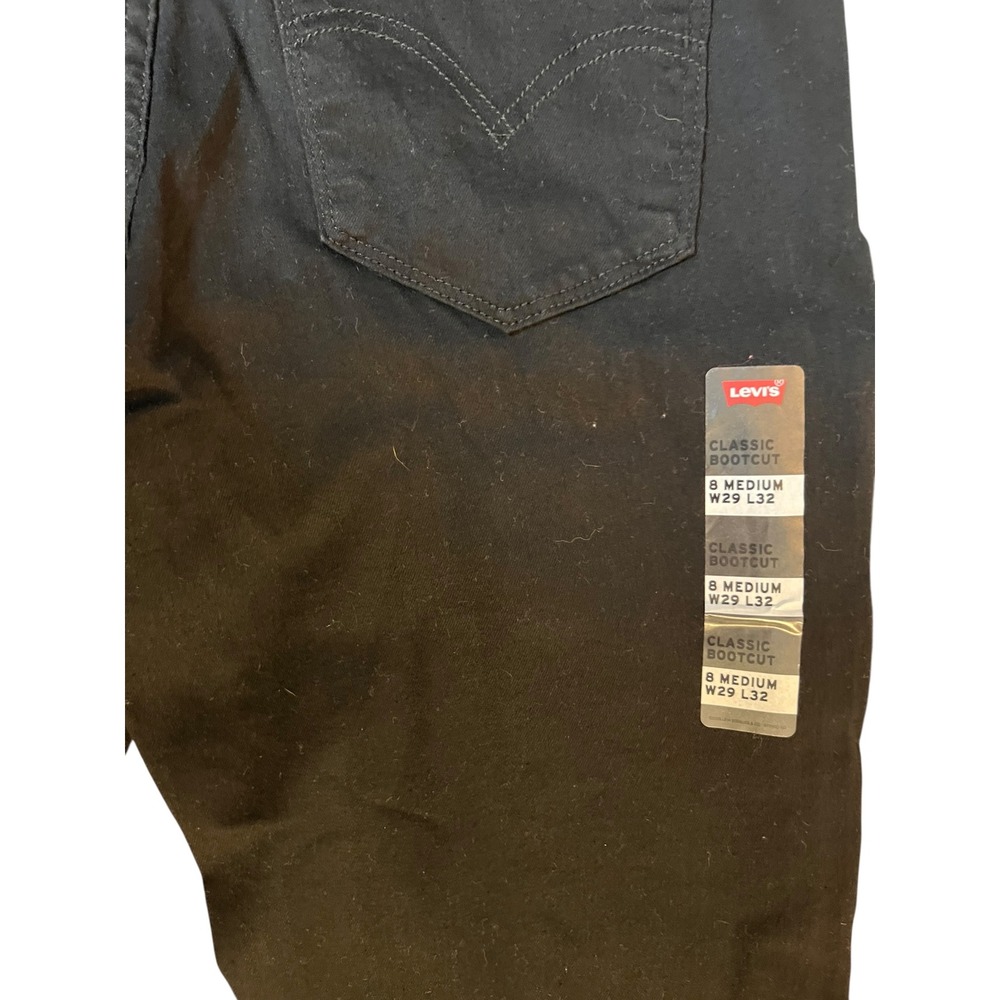 Levi's Classic Bootcut Jeans Women's 8 W29 L32 Black Hypersoft Stretch NWT - Picture 10 of 10